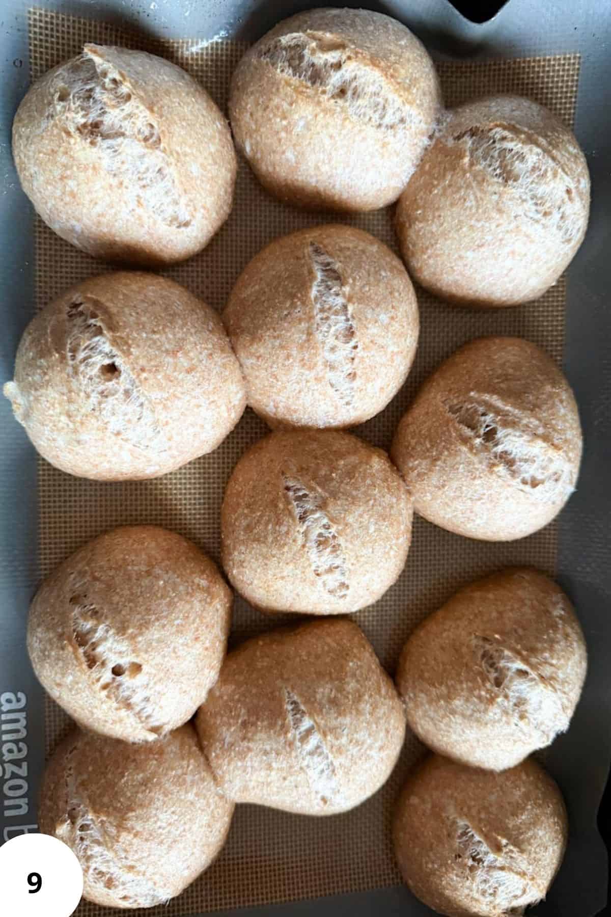 Freshly baked bread made with freshly milled grains for wholesome, nutritious homemade bread.