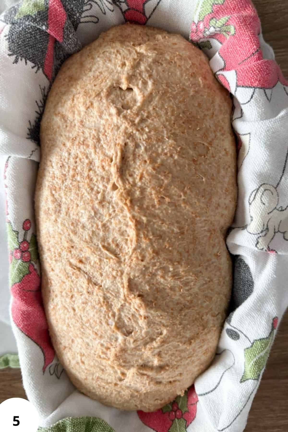 Freshly milled whole grain bread for healthy eating, made with fresh-ground flour.