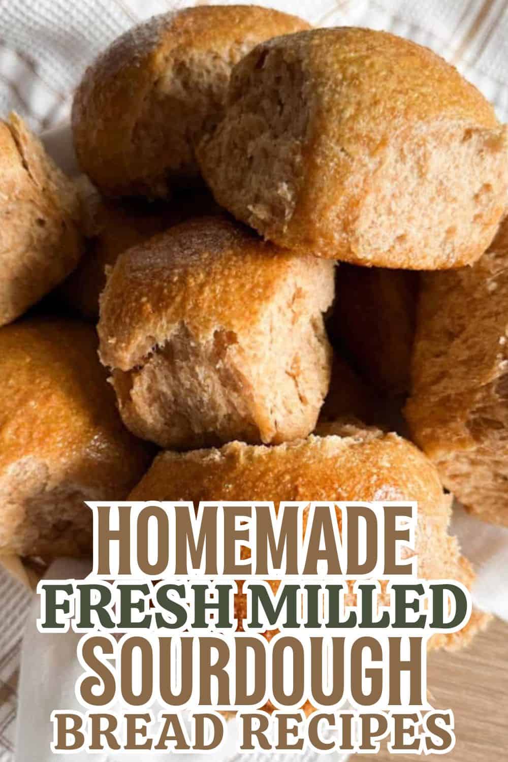 Freshly baked homemade sourdough bread bites with a golden crust.