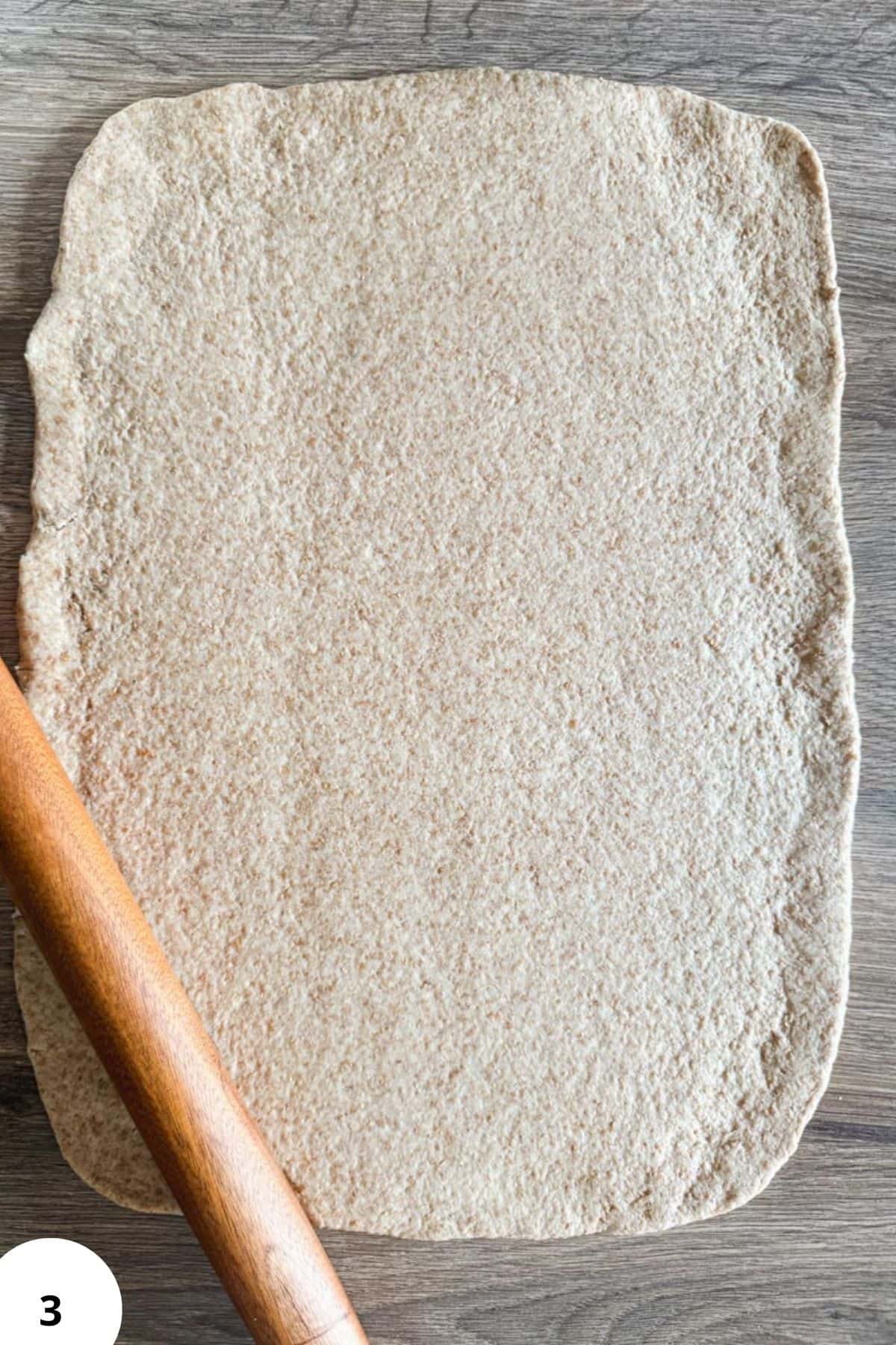 Fresh milled flour for sourdough pizza rolls.