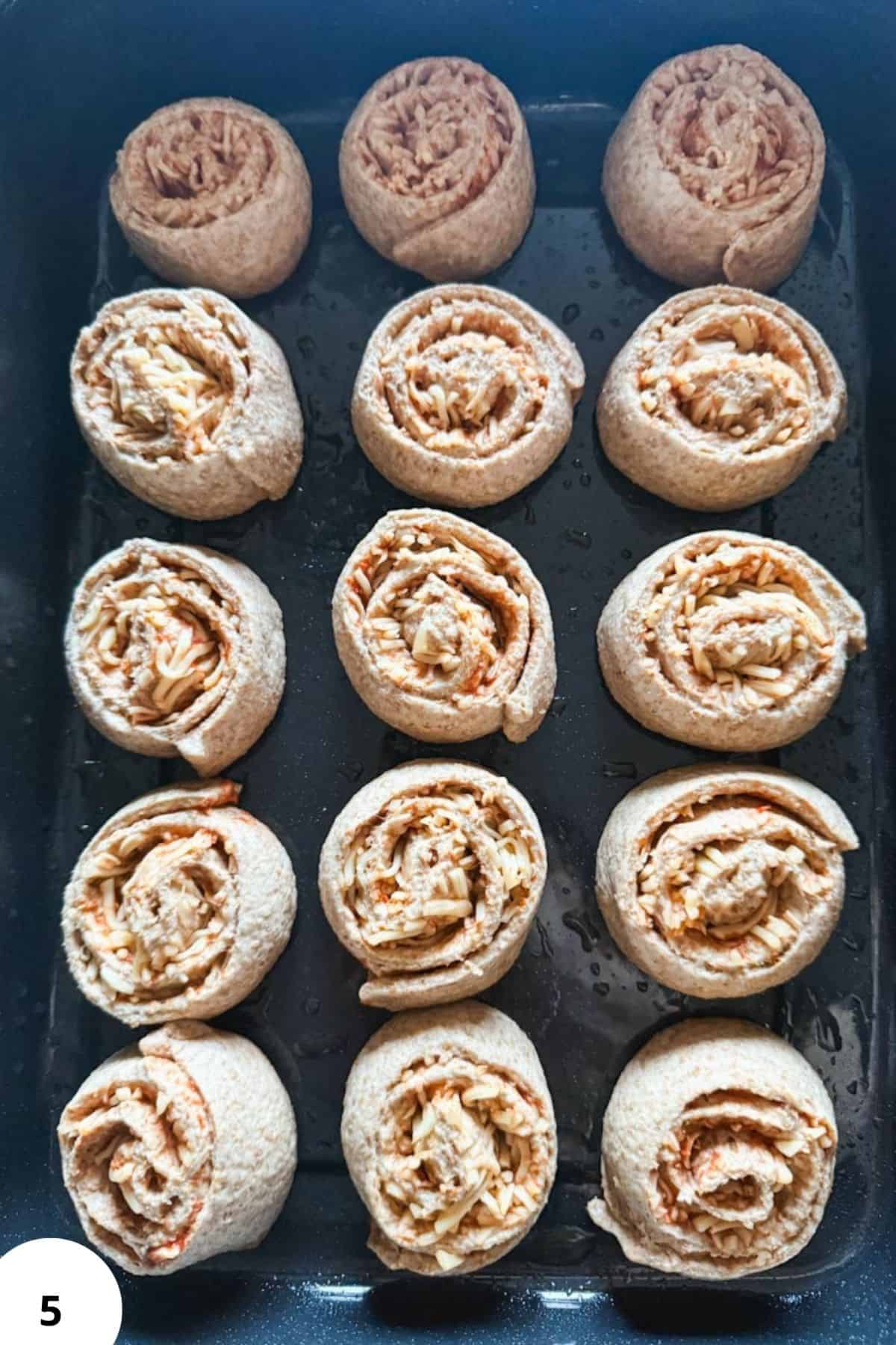 Delicious sourdough pizza rolls made with fresh milled flour, soft and cheesy, perfect for snack or.