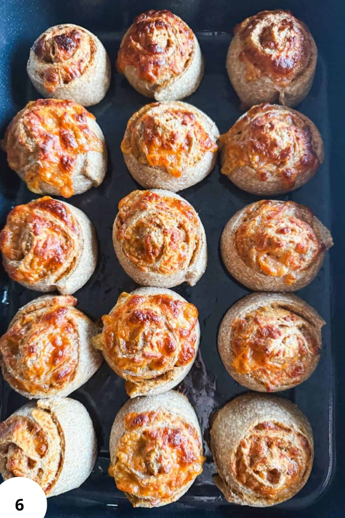 Delicious sourdough pizza rolls baked with fresh milled flour, soft and cheesy, perfect for snack or.