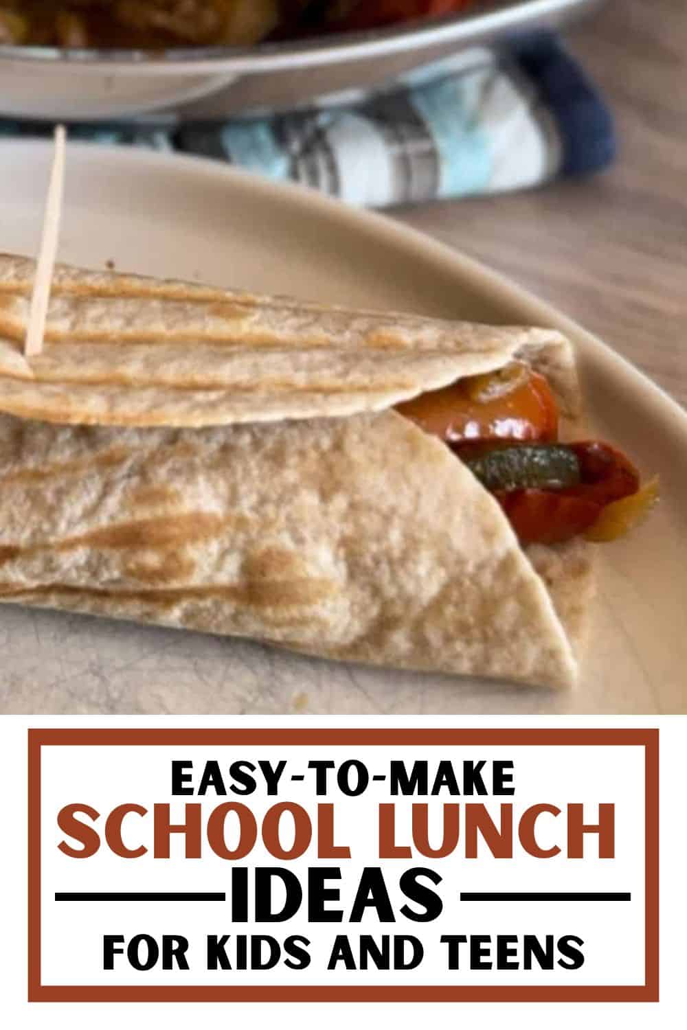 School Lunch Ideas for Kids and Teens - Easy-to-Make Fresh Milled Recipes for a nutritious lunch.