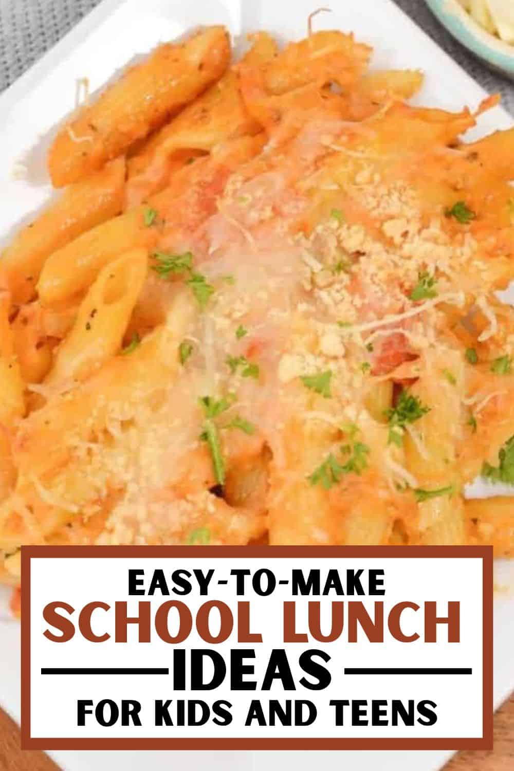 Delicious homemade school lunch pasta with fresh milled ingredients, perfect for kids and teens.