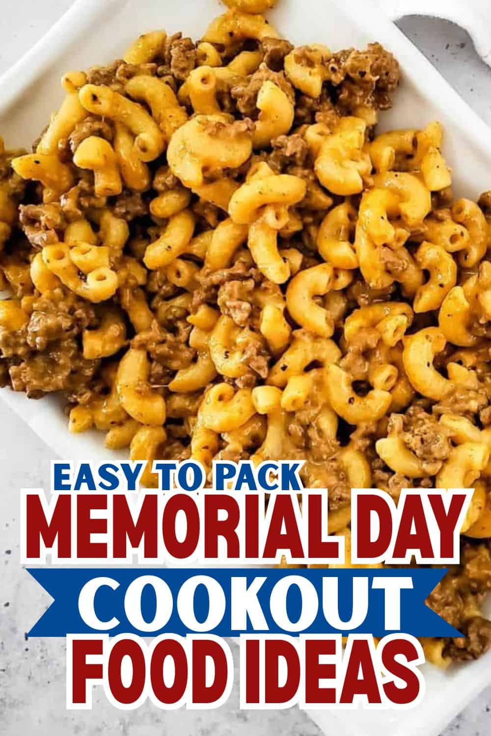Memorial Day cookout food ideas with easy-to-pack recipes for outdoor celebrations. Perfect for summ.