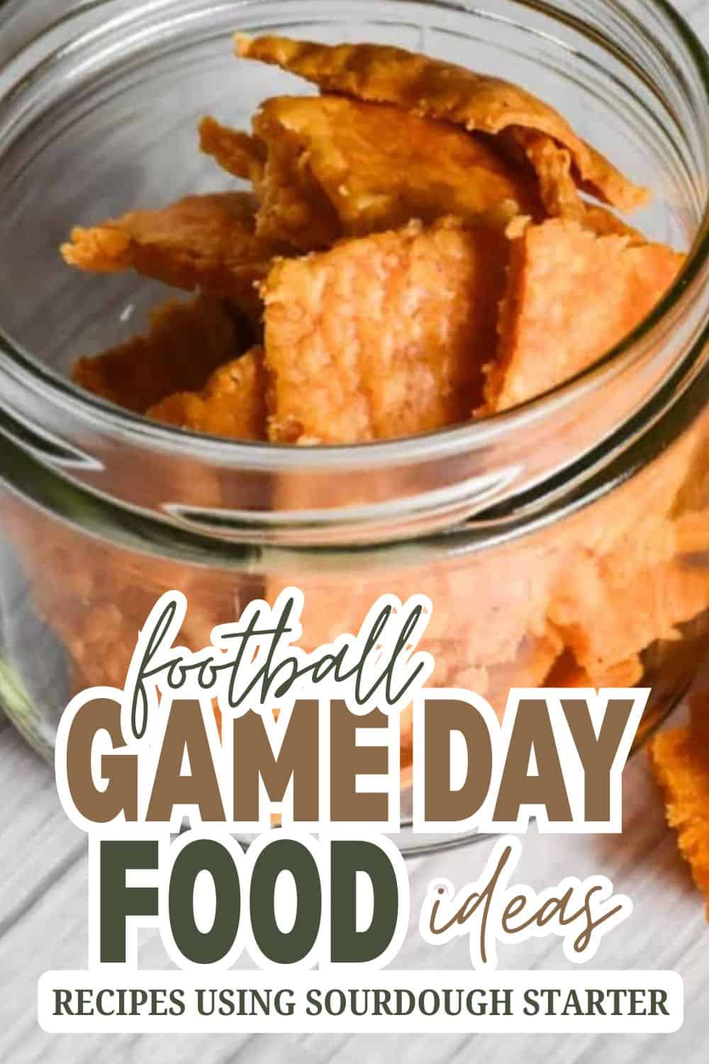 Delicious homemade fried fish and chips in a glass jar for game day.