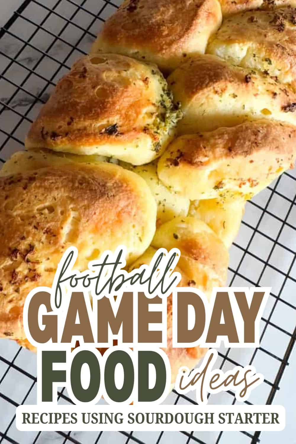 Delicious homemade bread rolls perfect for football game day snacks.