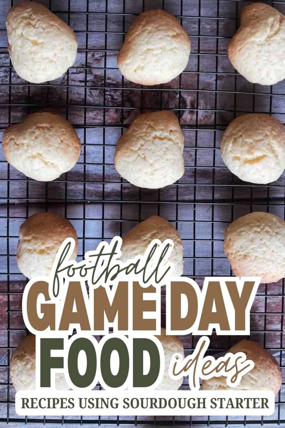 Delicious sourdough bread rolls for football game day snacks.